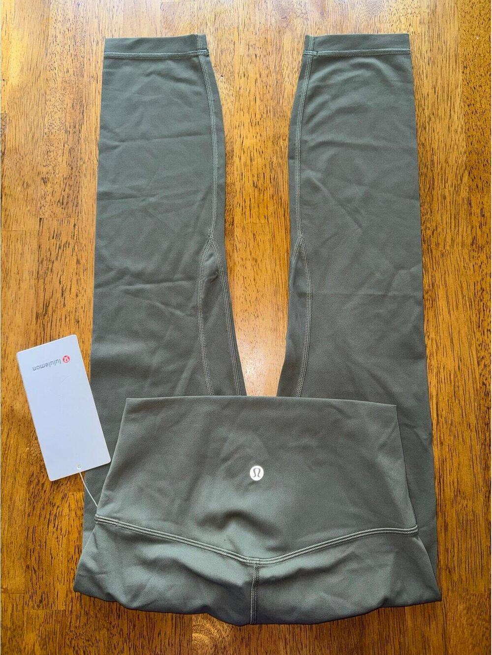 Lululemon Align High Rise 23” Army Green Size 4 NWT